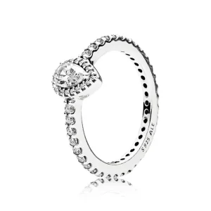 (изображение за) Капки от любов - 196254CZ - Пръстени пандора
