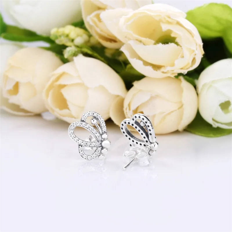 (изображение за) Финес - 297912CZ - Обици PANDORA - Преглед 3