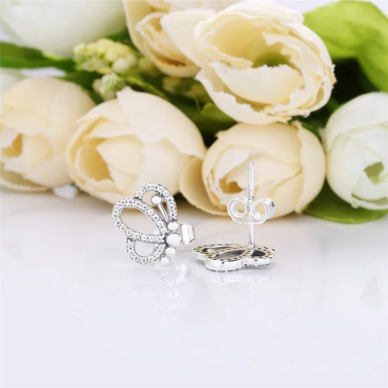 (изображение за) Финес - 297912CZ - Обици PANDORA - Преглед 4