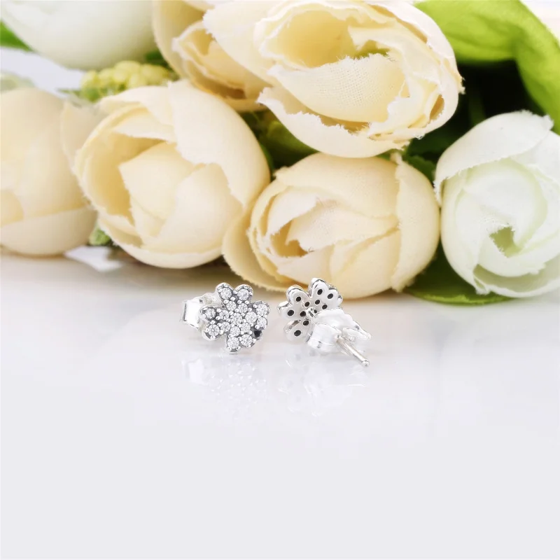 (изображение за) Късмет - 297944CZ - Обици PANDORA - Преглед 4