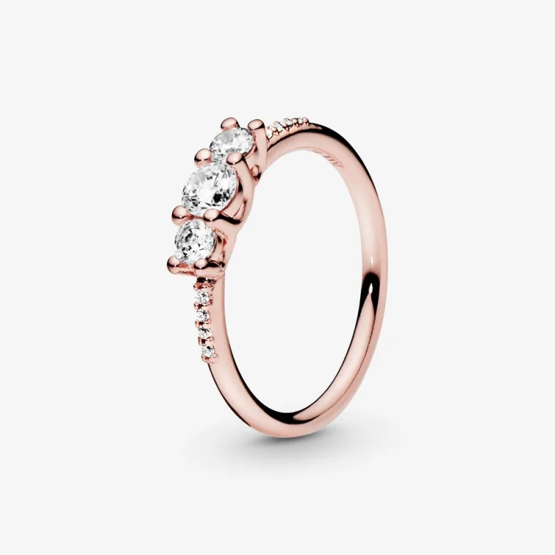 (изображение за) Изящество - 186242CZ - Пръстени PANDORA