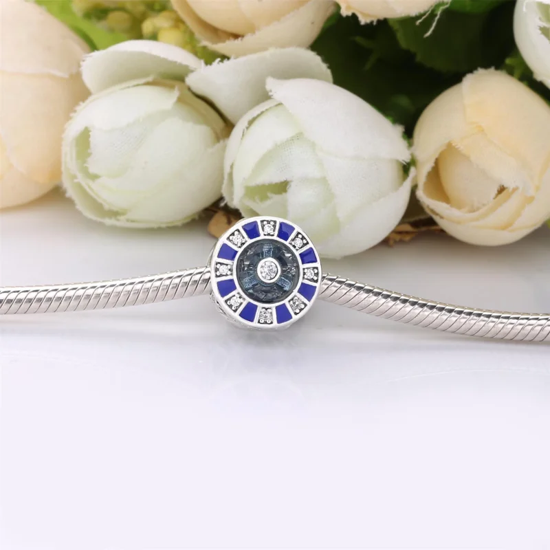 (изображение за) Сребърна Гривни тип верижки Пандора, Любовен компас - Преглед 5
