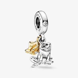 (изображение за) PANDORA SHINE Талисман висулки, Disney, Жаб Принц Naveen