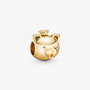 (изображение за) Талисман 14K златно покритие Блестящо зодиакално куче - 768592C0