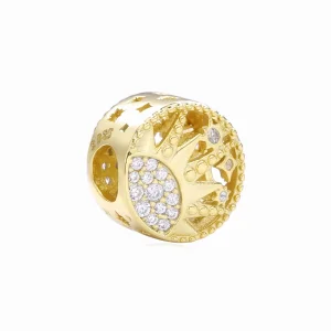 (изображение за) Талисман 14K златно покритие Ажурен Слънце - 768778C01