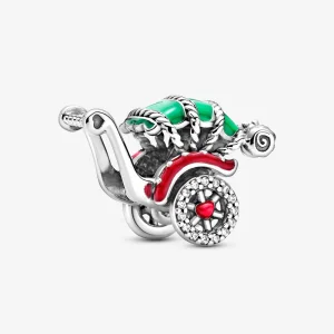 Сребърен талисман Традиционен рикша - 799071C01 (изображение за) Сребърен талисман Традиционен рикша - 799071C01