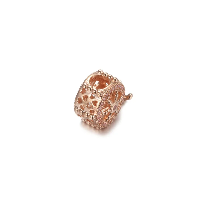 (изображение за) Талисман 14K розово златно покритиеШлем и котва - 789017C01 - Преглед 4