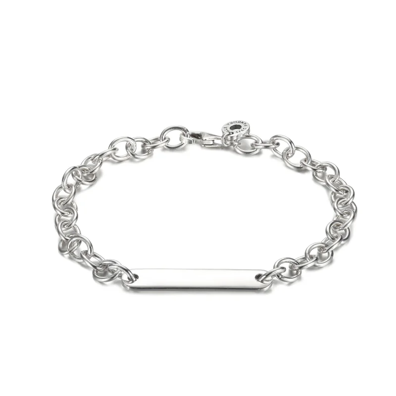 (изображение за) Сребърна гривна Пандора Engravable Bar Link - 599523C00 - Преглед 2