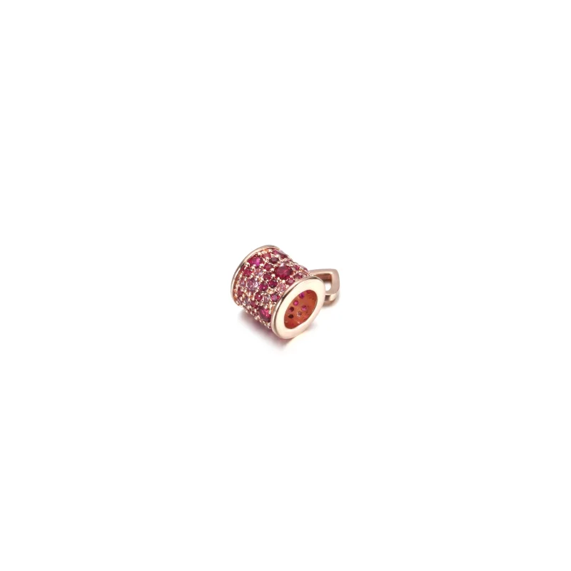 (изображение за) Талисман Пандора Pavé Freehand сърце барел - 789548C01 - Преглед 3