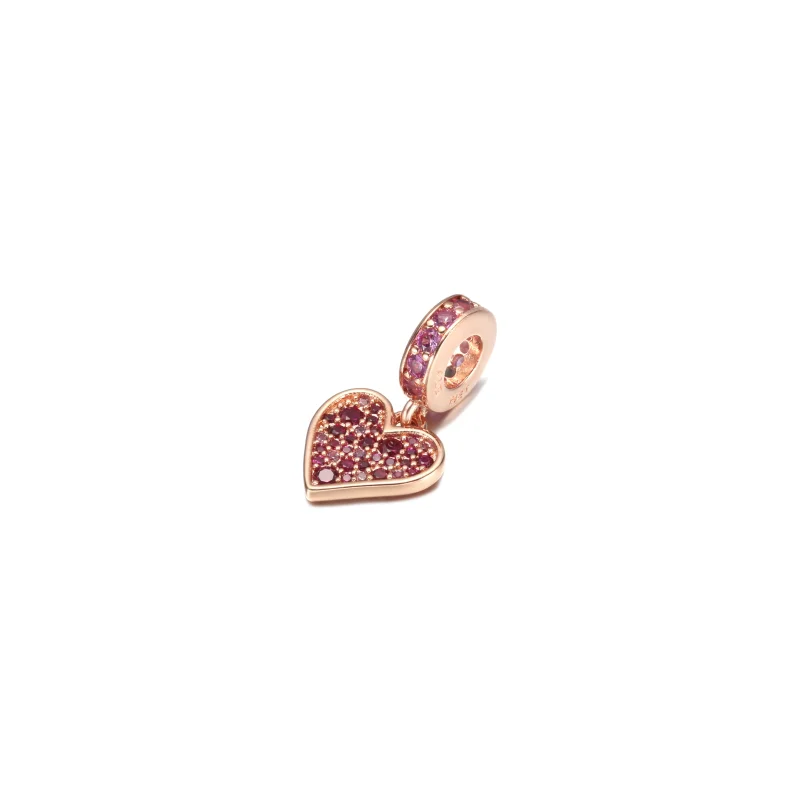 (изображение за) Талисман висулки Пандора Pavé Freehand Сърце - 789565C01 - Преглед 2