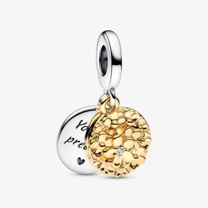 (изображение за) Pandora Двуцветен Двойно Колие с Дантела от Маргаритки - 762341C
