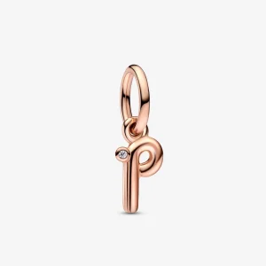 (изображение за) PANDORA Буква P Script Азбука Подвижен Обец - 782461C01
