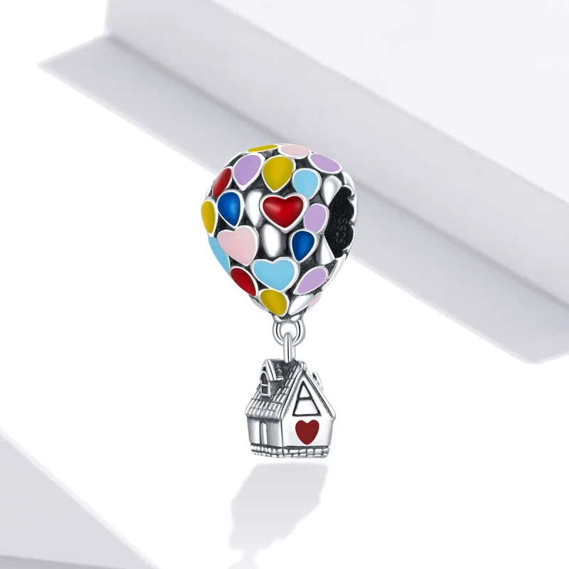 (изображение за) Чар с подвижна къща в стил Pandora - BSC417 - Преглед 2