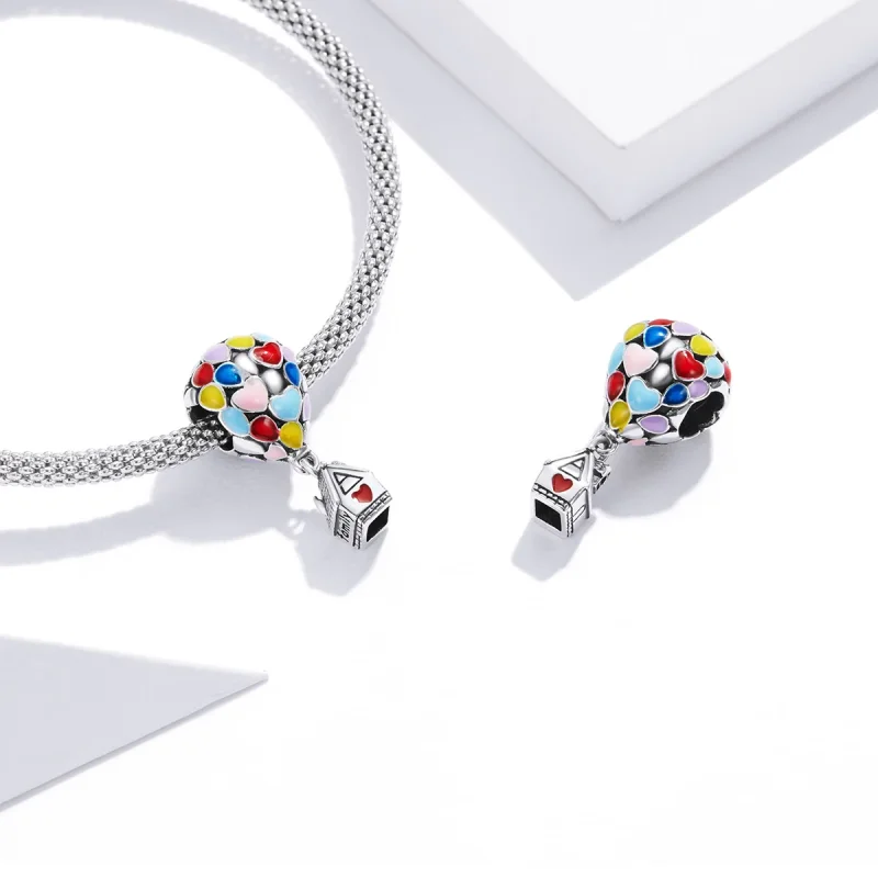 (изображение за) Чар с подвижна къща в стил Pandora - BSC417 - Преглед 4