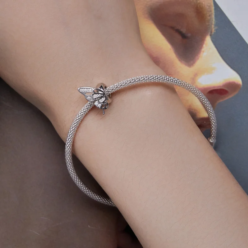 (изображение за) Pandora стил Пеперуди Spacer талисманв - BSC823 - Преглед 7