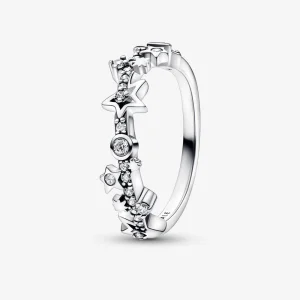 Пръстен от сребро Pandora Milky Way с ясни кубични цирконии - 19 (изображение за) Пръстен от сребро Pandora Milky Way с ясни кубични цирконии - 19