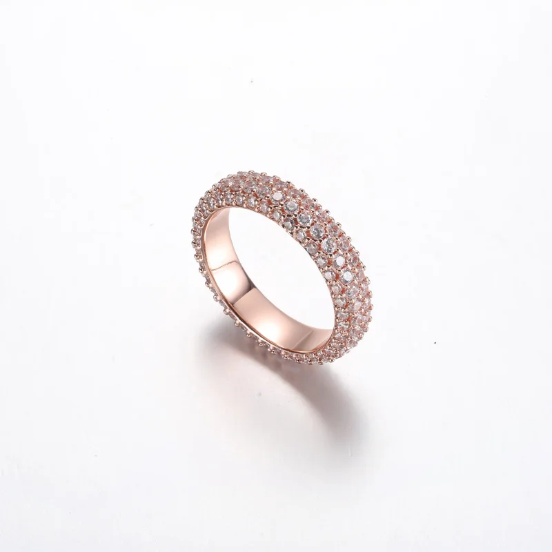 (изображение за) Превъзходният пръстен Pandora Timeless Pavé с два реда - 182629C - Преглед 4