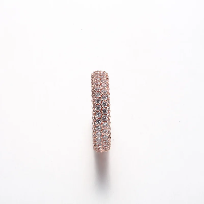(изображение за) Превъзходният пръстен Pandora Timeless Pavé с два реда - 182629C - Преглед 5