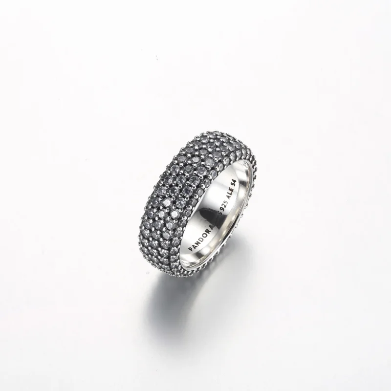 (изображение за) Пръстен Pandora Timeless Pavé с три реда - 192634C01 - Преглед 2