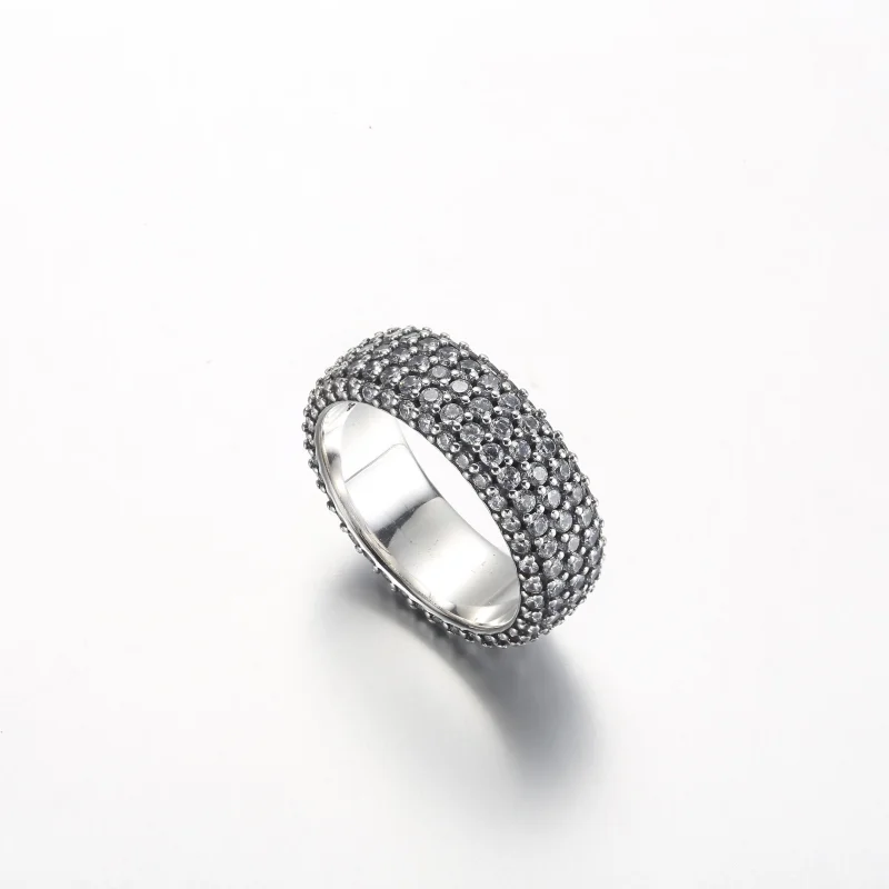 (изображение за) Пръстен Pandora Timeless Pavé с три реда - 192634C01 - Преглед 4