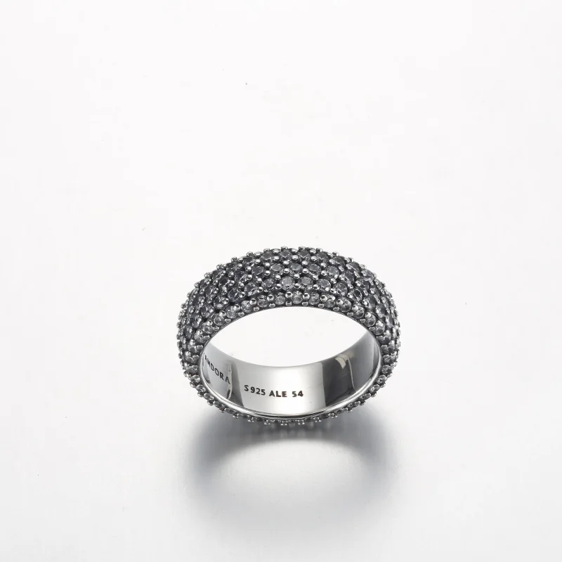 (изображение за) Пръстен Pandora Timeless Pavé с три реда - 192634C01 - Преглед 5
