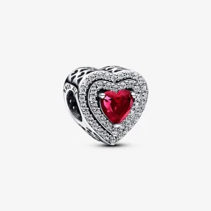 (изображение за) Pandora Спарклинг Нивелиран Сърцев талисманв - 799218C02