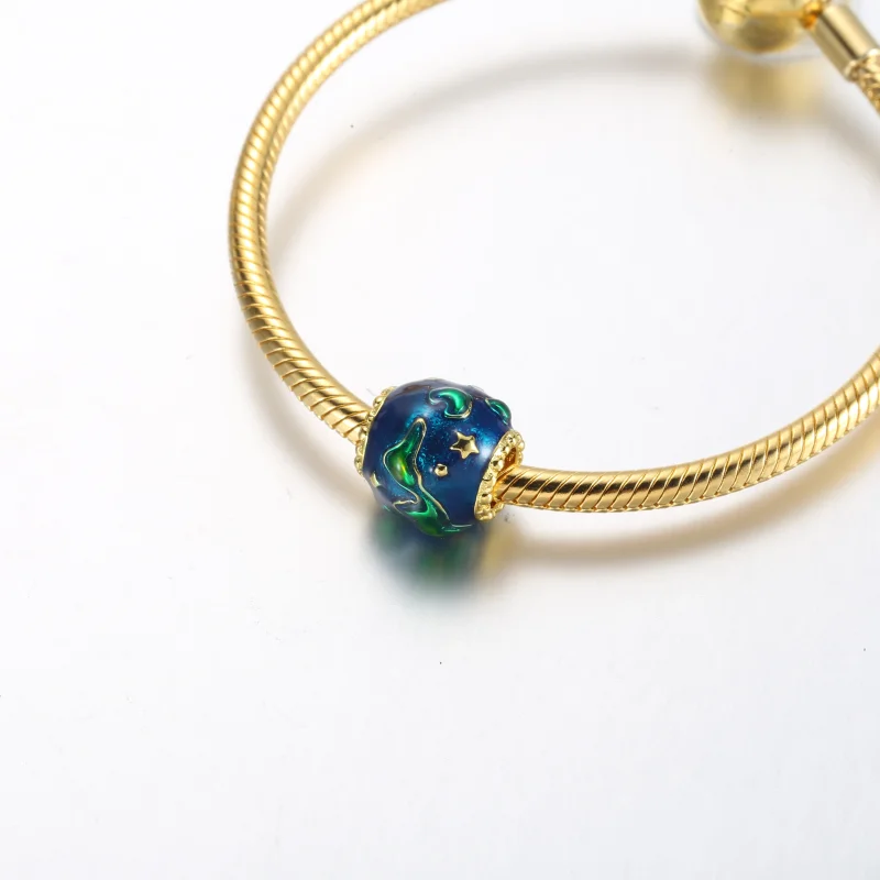 (изображение за) Pandora Earth 14k златно-покритие оберег - 762431C01 - Преглед 5