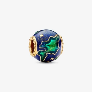 (изображение за) Pandora Earth 14k златно-покритие оберег - 762431C01