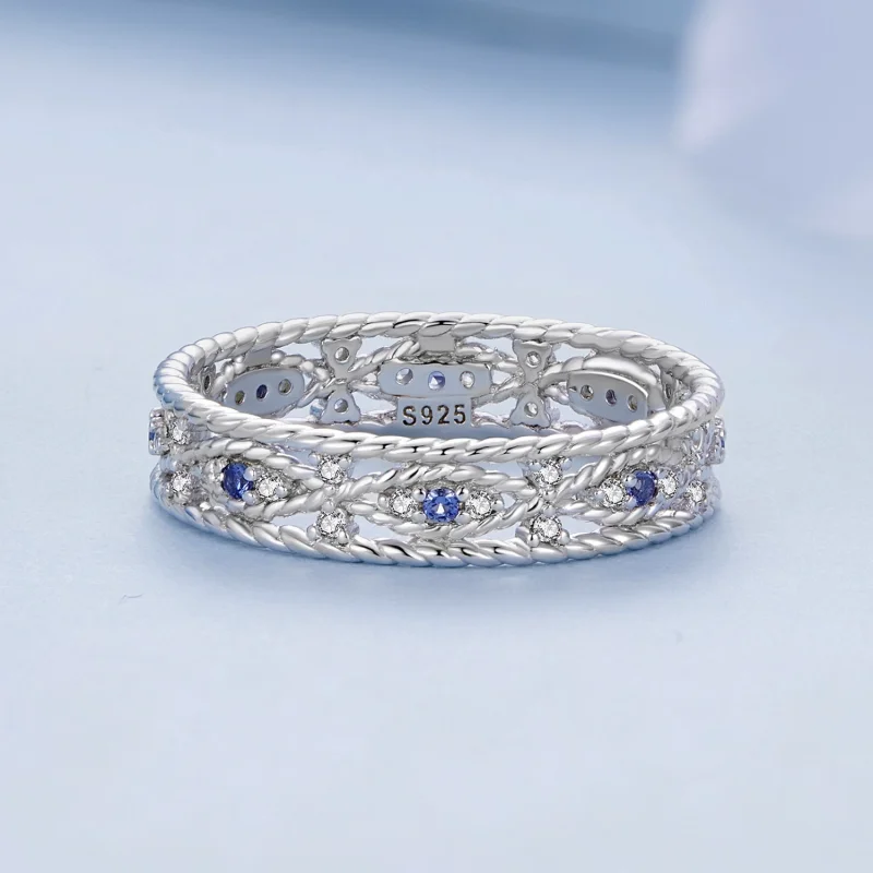 (изображение за) Пръстен в стил Пандора със зловещо око - BSR456 - Преглед 3