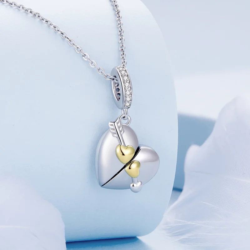 (изображение за) Pandora стил Сърцевиден Отваряем Подвижен - BSC804 - Преглед 4