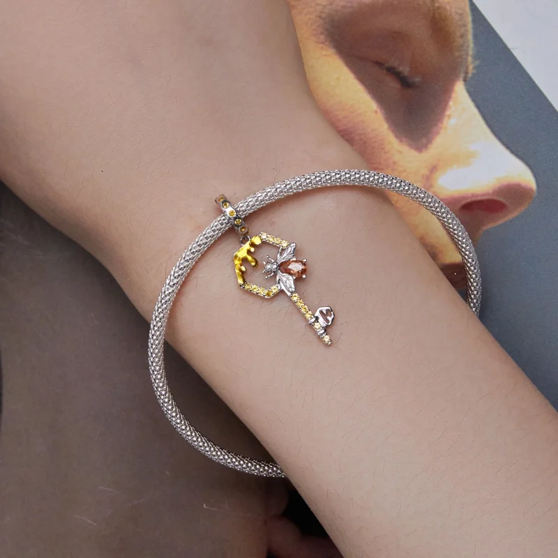 (изображение за) Pandora стил Пчелен ключ Дангъл - BSC822 - Преглед 5
