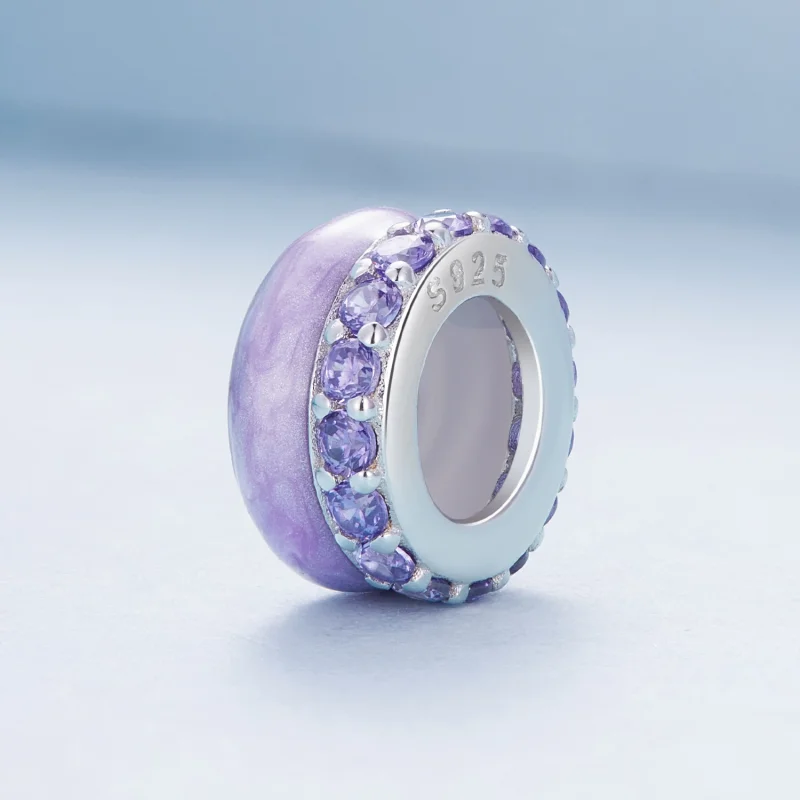 (изображение за) Pandora Стил Лилав Двоен Силиконов Разделител - BSC883-VT - Преглед 2
