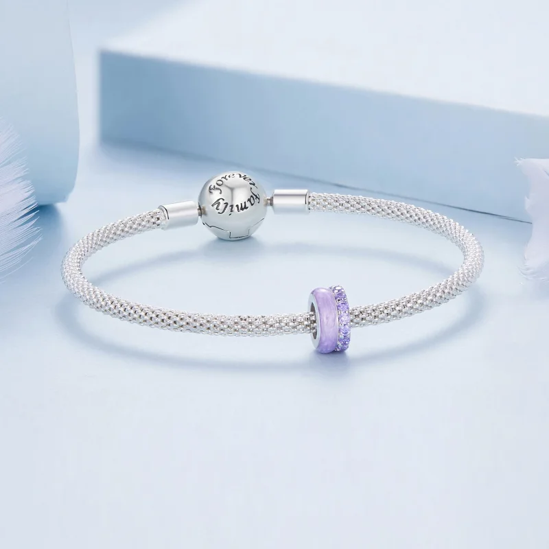 (изображение за) Pandora Стил Лилав Двоен Силиконов Разделител - BSC883-VT - Преглед 5