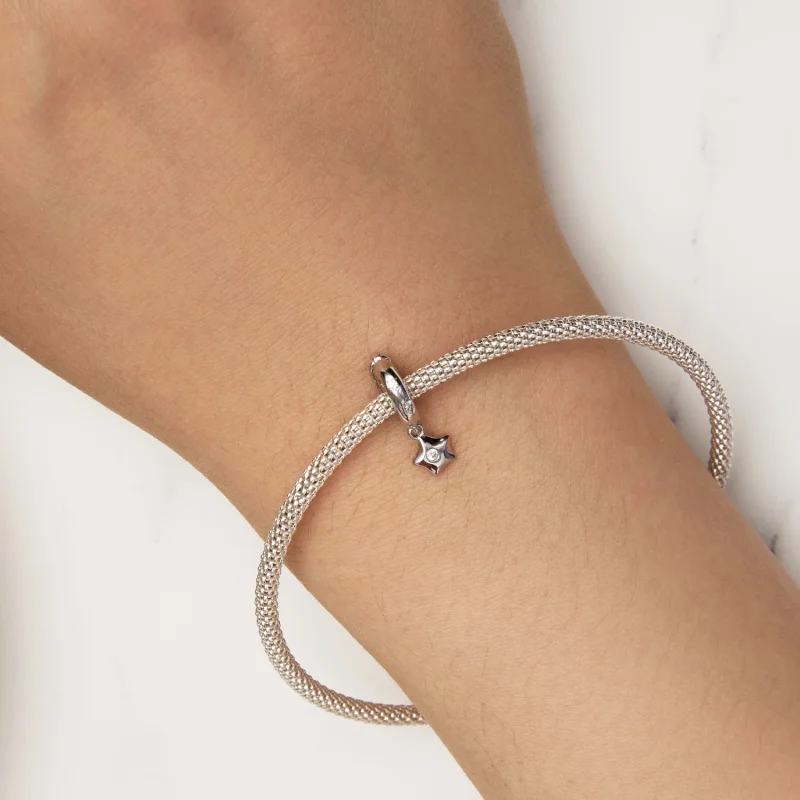 (изображение за) Pandora Стил Звезда Универсална Катарама Междинна Перла - BSC889 - Преглед 5