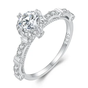 (изображение за) Pandora стил Изискан Moissanite пръстен - MSR023