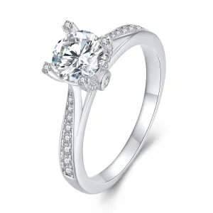 (изображение за) Pandora стил Изискан Moissanite Годежен пръстен - MSR026