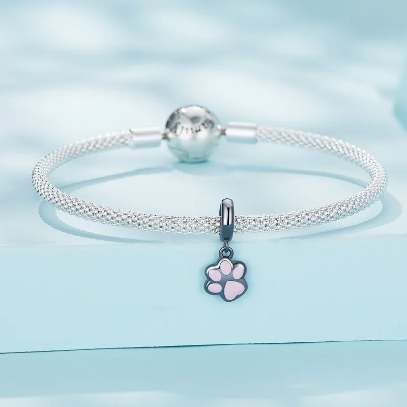 (изображение за) Pandora стил Мини Черна Котешка Канджа Дантела - SCC2476-D - Преглед 3