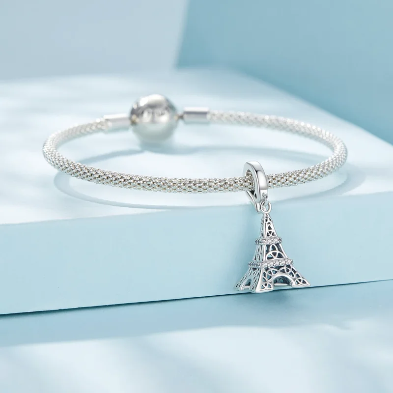 (изображение за) Pandora стил Ейфелова кула Дангъл - SCC2570 - Преглед 4