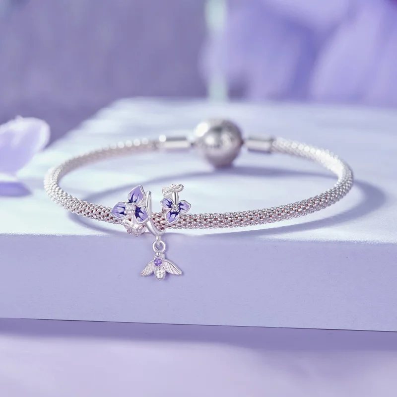 (изображение за) Pandora стил Висулка с Момина сълза - SCC2584 - Преглед 5