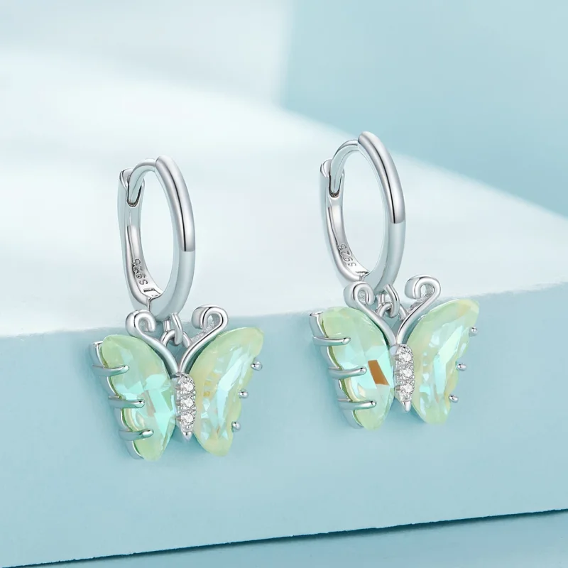 (изображение за) Pandora Стил Симфония Метлички Обици - SCE1588-GN - Преглед 2