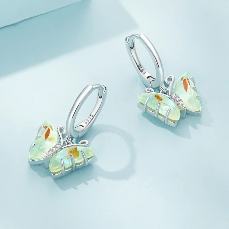 (изображение за) Pandora Стил Симфония Метлички Обици - SCE1588-GN - Преглед 3