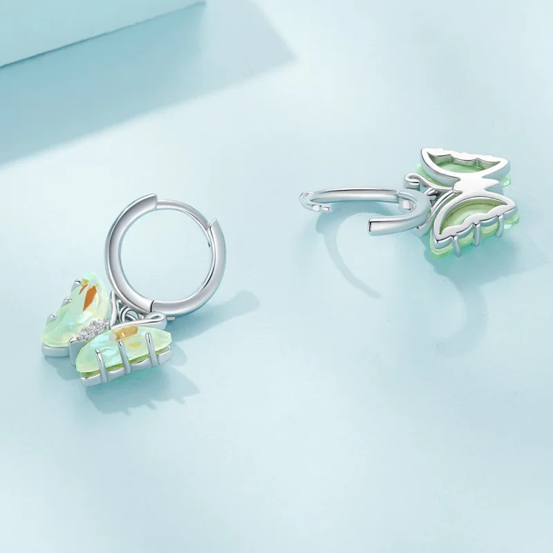 (изображение за) Pandora Стил Симфония Метлички Обици - SCE1588-GN - Преглед 4