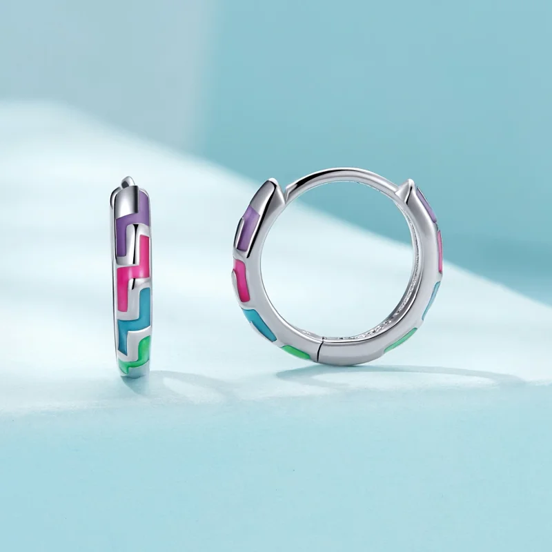 (изображение за) Pandora стил Кибер Светещи Обици - SCE1645 - Преглед 2
