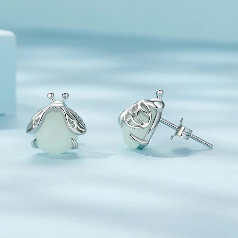 (изображение за) Pandora стил Светулки светещи обици - SCE1647 - Преглед 4