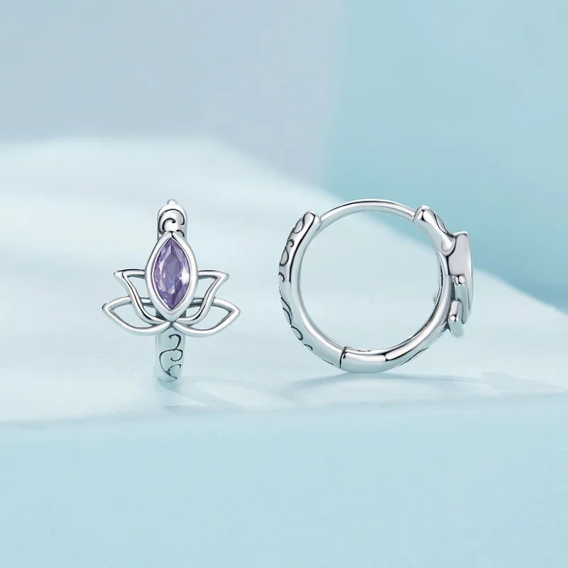 (изображение за) Pandora стил Лотос Халки Обици - SCE1648 - Преглед 2