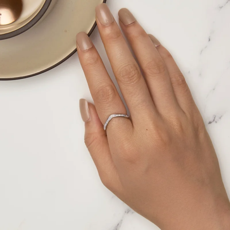 (изображение за) Pandora Стил Розов Wish Bone Пръстен - SCR945-PK - Преглед 5