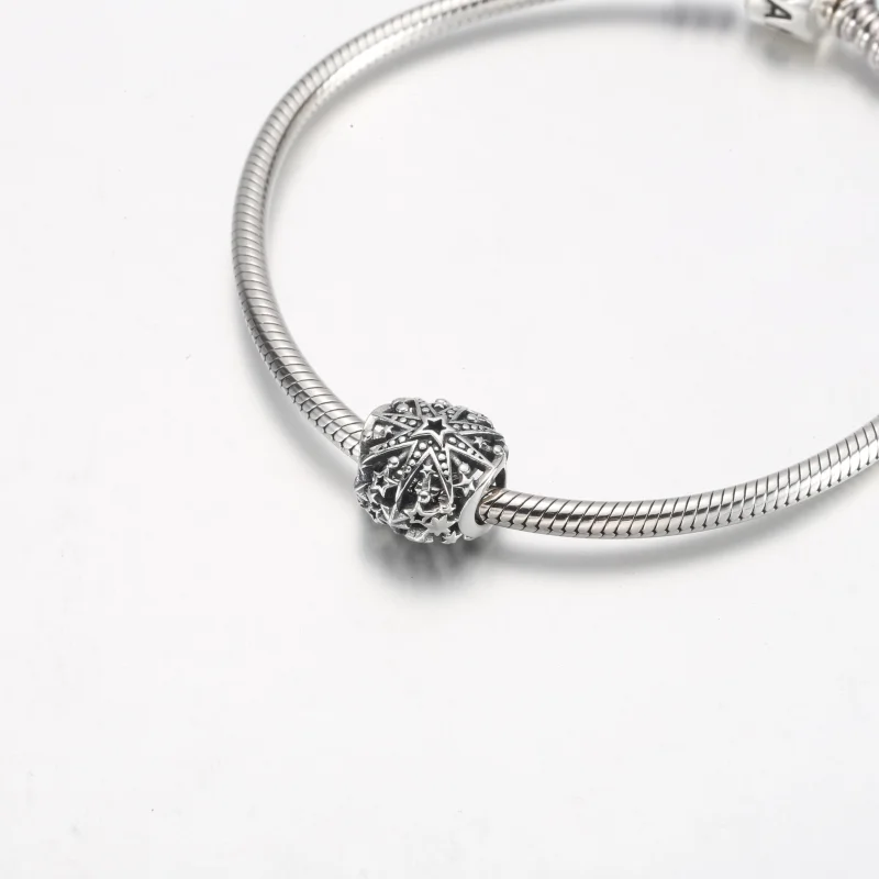(изображение за) Талисман Pandora Celestial Snowflake Charm - 792360C00 - Преглед 4