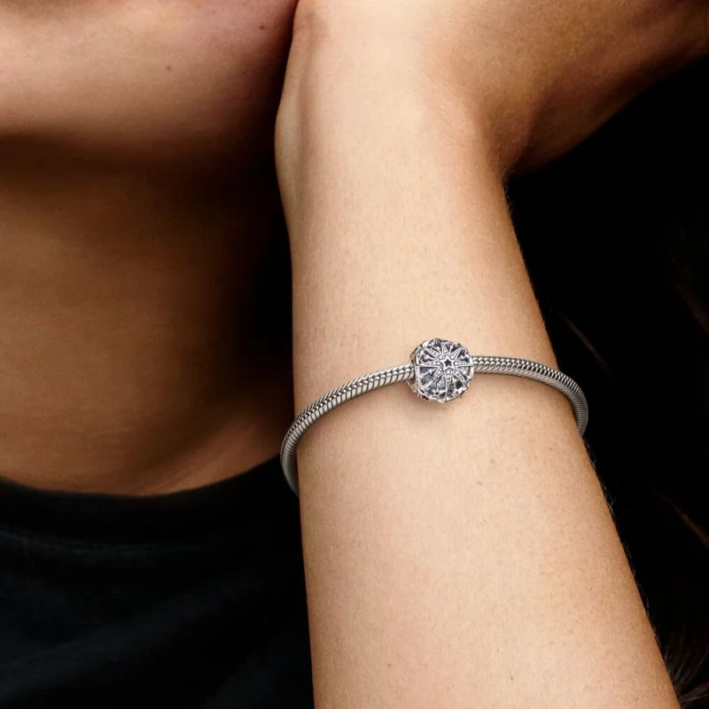 (изображение за) Талисман Pandora Celestial Snowflake Charm - 792360C00 - Преглед 7