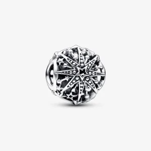 Талисман Pandora Celestial Snowflake Charm - 792360C00 (изображение за) Талисман Pandora Celestial Snowflake Charm - 792360C00