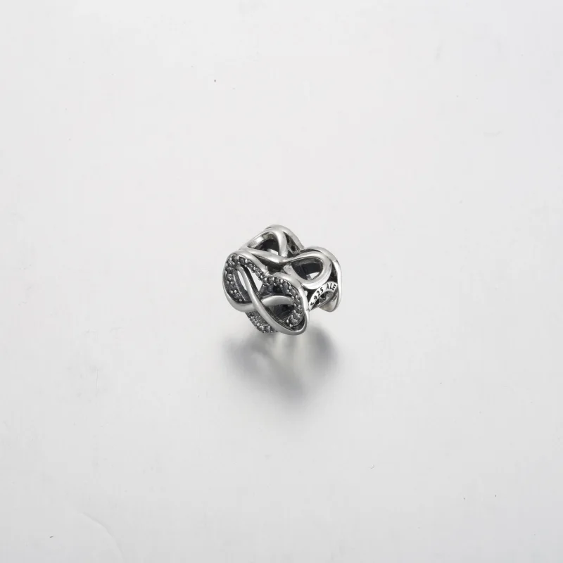 (изображение за) Талисман Pandora Family Infinity Red Heart - 792246C01 - Преглед 2